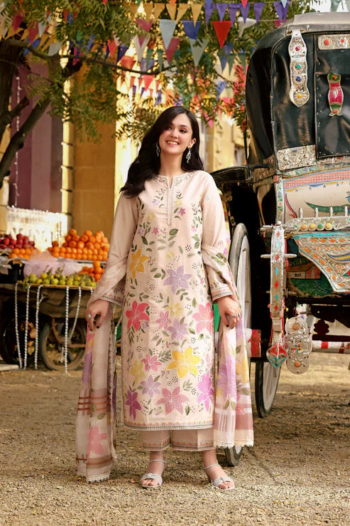 3PC EMBROIDERED LAWN-ANS1111