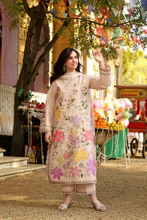 3PC EMBROIDERED LAWN-ANS1111