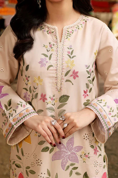 3PC EMBROIDERED LAWN-ANS1111