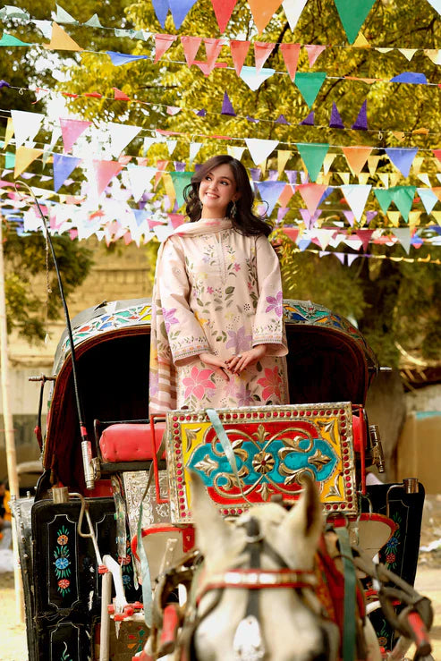3PC EMBROIDERED LAWN-ANS1111