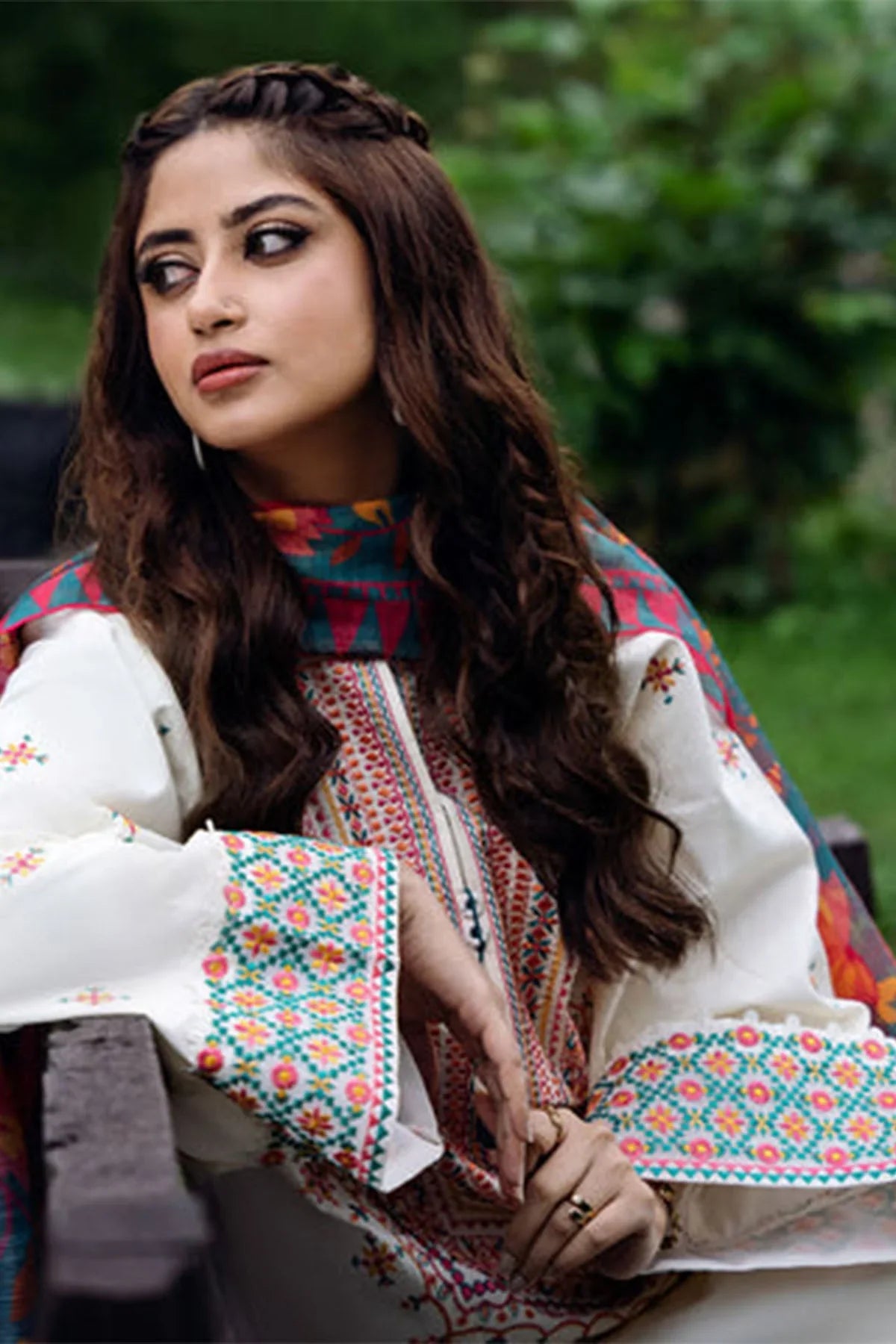 3PC EMBROIDERED LAWN-ANS2222
