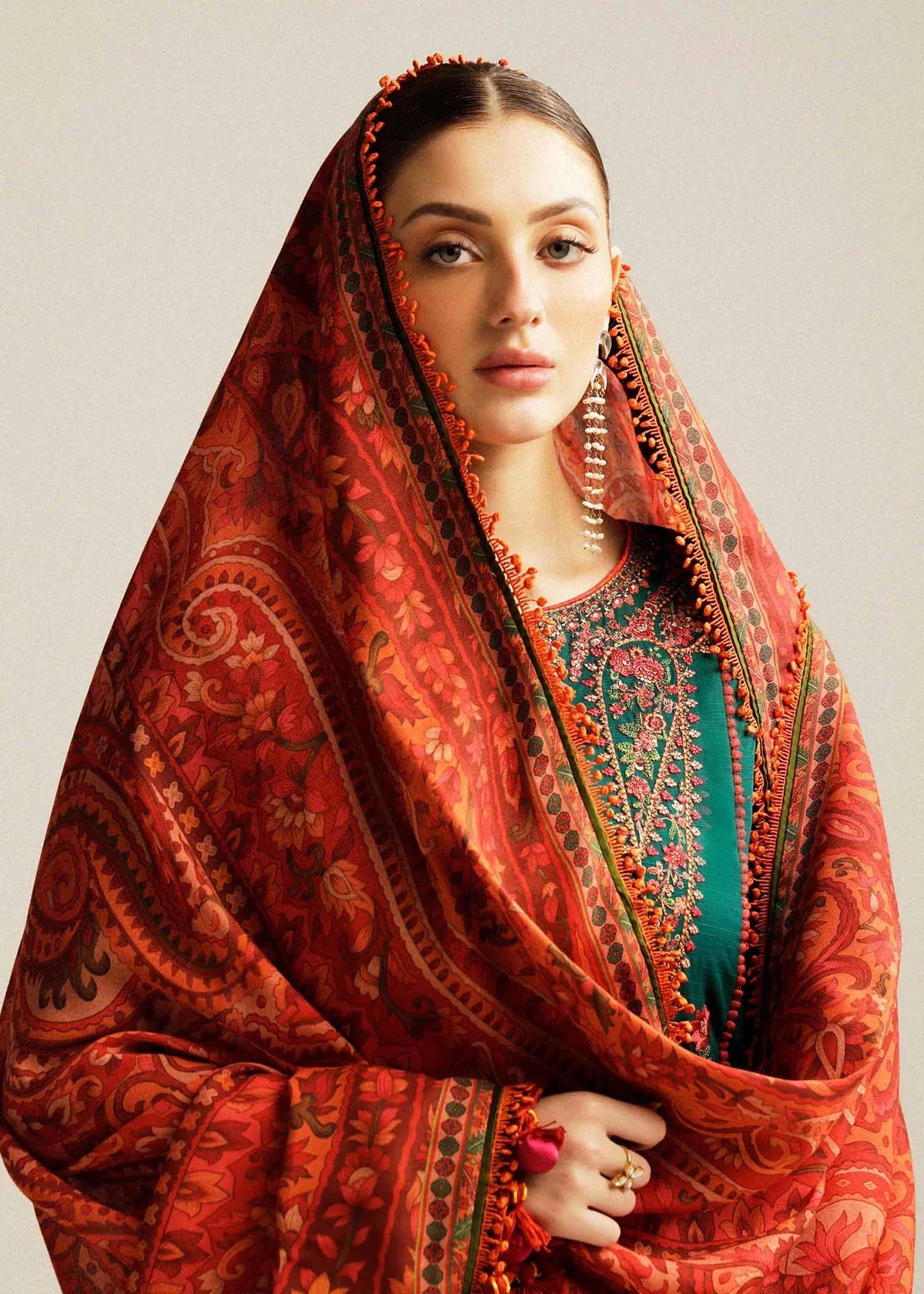 Marjaan-3PC EMBROIDERED LAWN-ANS3288