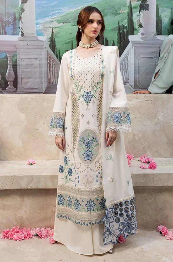 3PC EMBROIDERED LAWN-ANS5555
