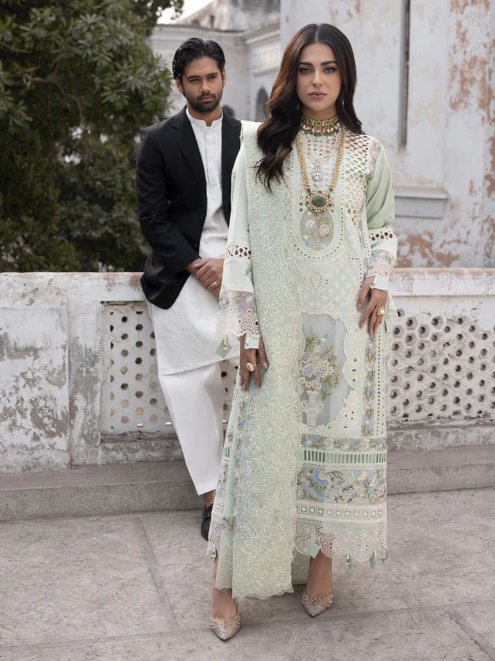 Mahnur | Mahrukh Luxury Lawn-3PC EMBROIDERED LAWN-ANS9999