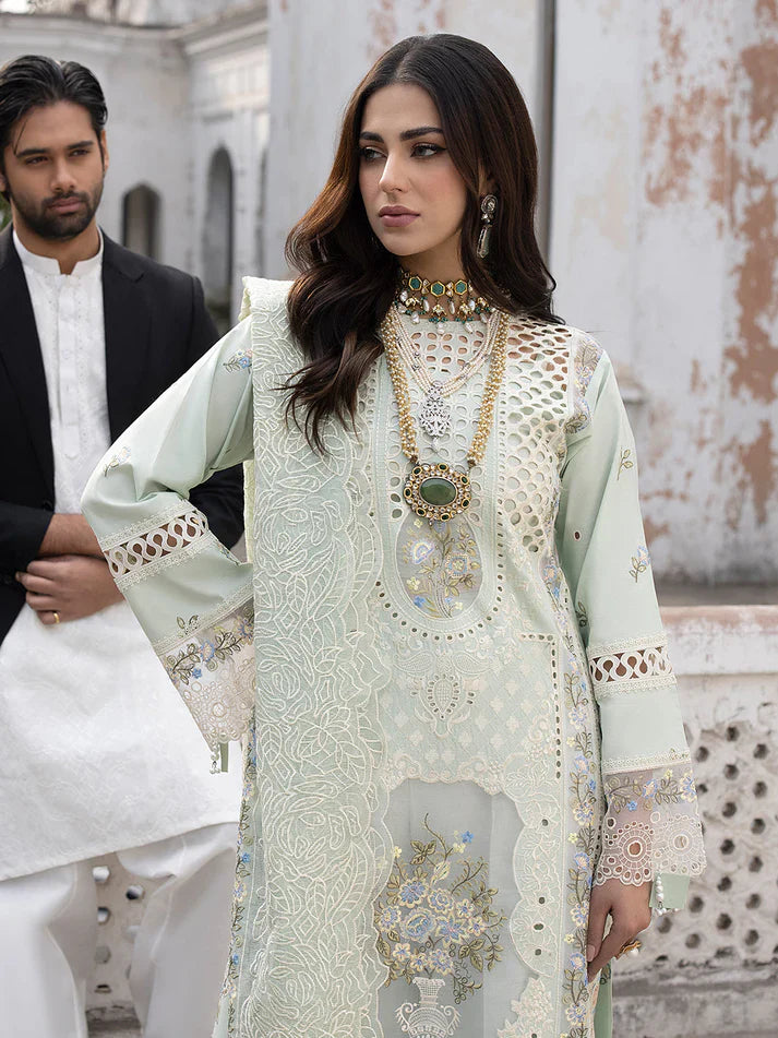 Mahnur | Mahrukh Luxury Lawn-3PC EMBROIDERED LAWN-ANS9999