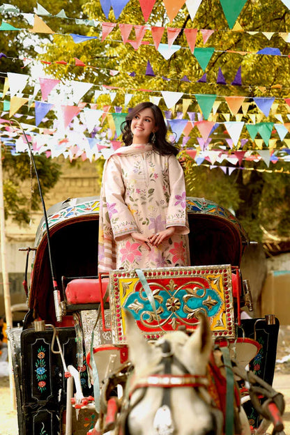 3PC  EMBROIDERED LAWN-ANS1111
