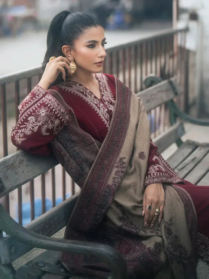 HAASIL LAWN 3 PC UNSTITCHED LAWN SUIT-ANS1776