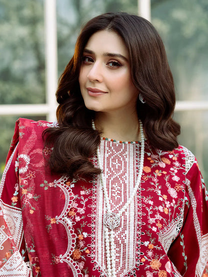 3PC UNSTITCHED LAWN SUIT - ANS1326