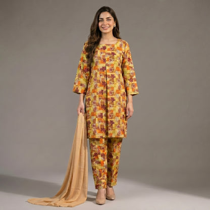 Ready to Wear Lawn Suit 3 piece-WU1111
