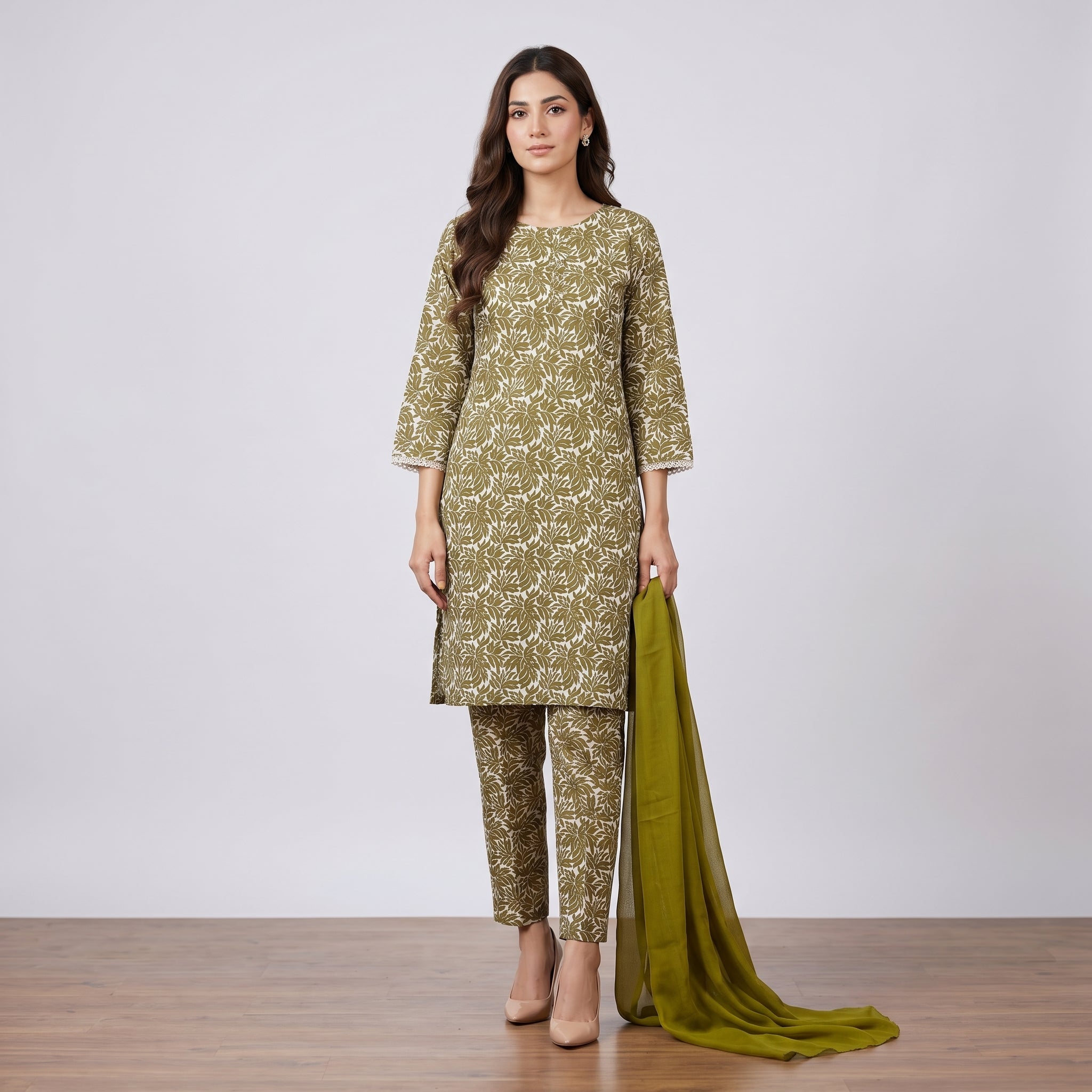 Ready to Wear Lawn Suit 3 piece-WU1117