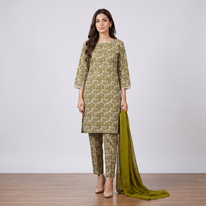 Ready to Wear Lawn Suit 3 piece-WU1117