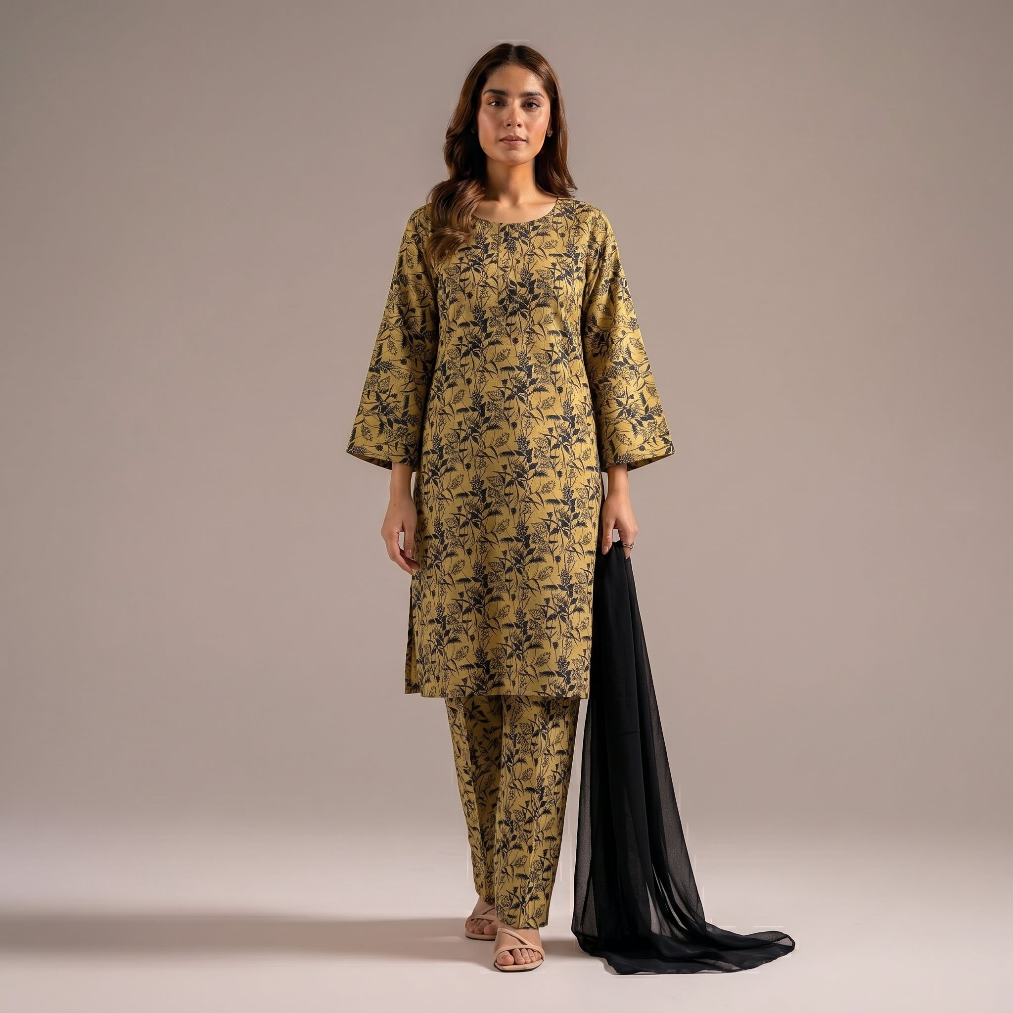 Ready to Wear Lawn Suit 3 piece-WU1118