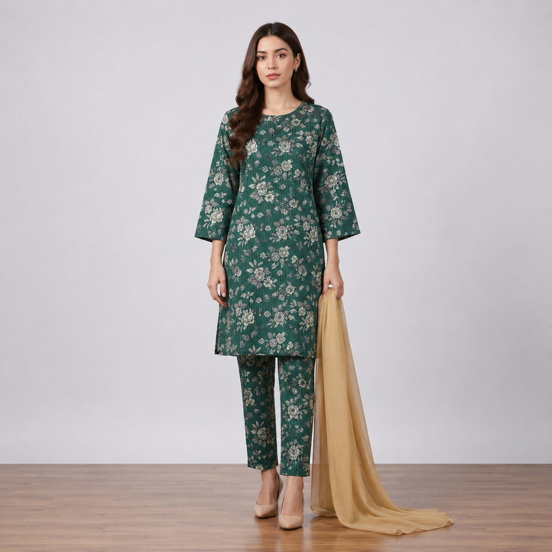 Ready to Wear Lawn Suit 3 piece-WU1116