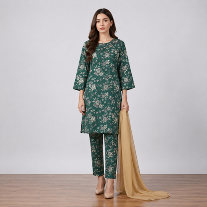 Ready to Wear Lawn Suit 3 piece-WU1116
