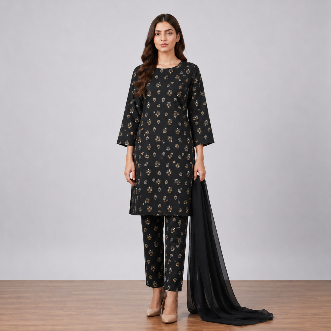 Ready to Wear Lawn Suit 3 piece-WU1112