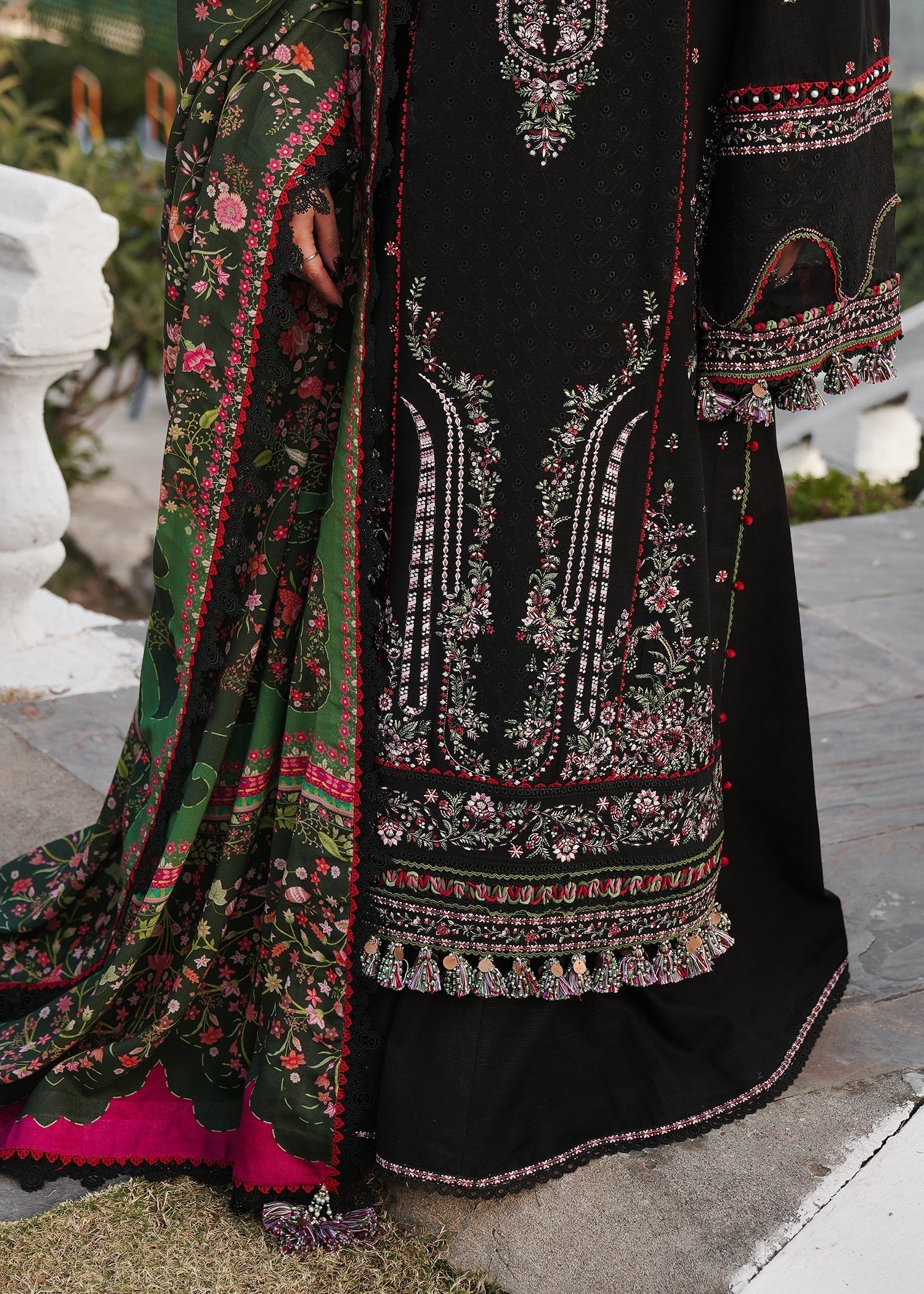 ZOBIA 3PC LAWN UNSTITCHED -  BG852