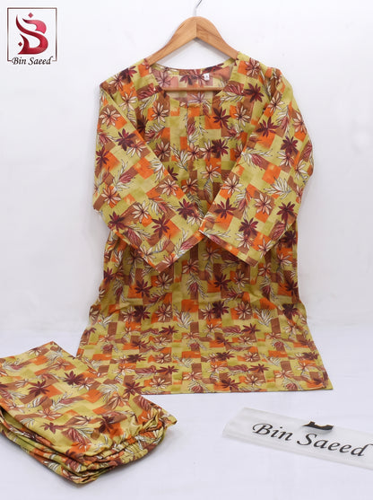 Ready to Wear Lawn Suit 3 piece-WU1111