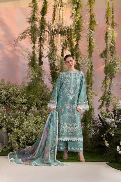 3PC EMBROIDERED LUXURY LAWN - ANS783